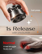 LISEN Suction Phone Mount【2026 Auto Vacuum 3.0】, 360 Adjustable Magnetic Phone Holder for Car Dashboard Universal Magsafe Accessories Gifts for Men Women for iPhone 17 Pro Max Air 16 15 14 13 12