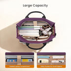 LOVEVOOK Teacher Tote Bag for Women,Laptop bag with Large Cup Holder,Work bag with Accordion File Organizer Pocket,Multi-Pock