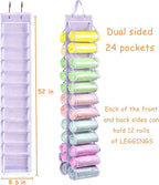 Legging Storage Bag Storage Hanger Can Holds 24 Leggings or Shirts Jeans Compartment Storage Hanger, Foldable Leggings Organi