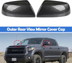 Osompar Gray Outer Rear View Mirror Cover Cap Front Driver Passeger Side for Toyota Tundra 2007-2021 Toyota Sequoia