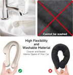 Car Seat Gap Filler Set of 2, 3IN1 Seat Side Gap Filler Plug with Storage Slot & Hook Function, Soft Foam Universal Fit Car SUV Truck Fill Gap Between Seats Console Organizer（Narrow Ivory）