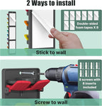 Hat Organizer for Baseball Caps 2 Packs with Built-in Spring Clips - Wall Mount Closet Hat Rack Holder, Adjustable Storage fo