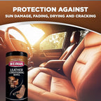 Weiman Leather Cleaner & Conditioner - Cleans, Restores & Protects Leather, UV Protection Prevent Cracking & Fading, For Car 