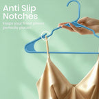 Utopia Home Plastic Hangers 50 Pack - Perfect Space Saving Clothes Hanger - Durable and Strong - Perfect Closet Organizers wi