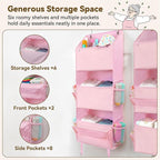 GRANNY SAYS Over The Door Organizer, 6-Shelf Detachable Behind the Door Storage with 8 Pockets, Waterproof Anti Tilt 40lb Lar