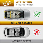 Powerty Floor Mat & Cargo Liner for Toyota 4Runner 2010-2024, All Weather TPE Custom Floor Liner Replacement,1st & 2nd Row Full Set Car Liners, Black (Fit 7 Seats)