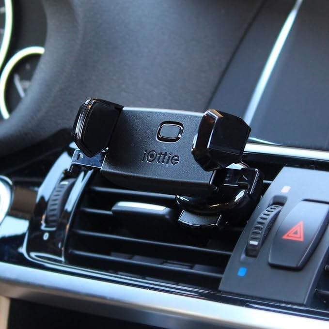 iOttie Easy One Touch Mini Air Vent Car Mount Holder Cradle for iPhone Xs Max R 8 Plus 7 Samsung Galaxy S10 E S9 S8 Plus Edge, Note 9 & Other Smartphone, 2.2 x 4.8 x 5.7 inches