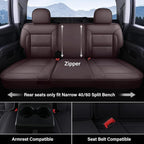 Coverado Silverado Seat Covers Full Set, Faux Leather Car Seat Covers Fit for Chevy Silverado GMC Sierra 2007-2013 & 2019-202