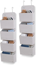 Delta Children GAP babyGap 2-Pack Over the Door Storage Organizer with 4 Pockets, Grey