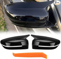 Glossy Black Mirror Cover Caps Rearview Side Mirror Covers Fit for BMW G20 G21 G30 G31 G11 G12 G14 G15 G16 2017 2018 2019 2020 2021 2022 Left Driver Side Right Passenger Side-2 PCS