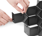 Whitmor Honeycomb Drawer Organizer - Set of 3 - Black