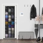 Unjumbly Baseball Hat Rack, 30 Pocket Over-The-Door Hat Organizer with Clear Deep Pockets to Display Baseball Caps Collection