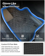 KIWI MASTER Floor Mats & Cargo Mat for 2015-2023 Jeep Renegade, OEM Replacement 82214194 82214195, All Weather Car Mats, Custom Fit TPE Floor Liners, Front & Rear & Tray Trunk Mat Set, Black