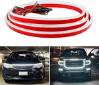 DREAMIZER 94" Inch Dynamic Scan Start Up Car LED Under Hood Light Strip Glow Daytime Running Light(White)