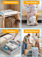 Vacuum Storage Bags with Electric Pump, New Air Valve Combo 22 Pack Compression Bag, Space Saving Vacuum Sealer Bag for Cloth