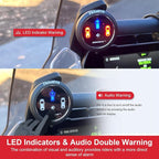 INNOVV ThirdEYE Motorcycle Blind Spot System with Voice and Indicators Alert, Waterproof Moto Assistant System, Detect Hazard