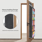 Univivi Hanging Yarn Storage Organizer with 6 Zipper Closure Compartments, Large Capacity Knitting Organizer Storage, Over Th