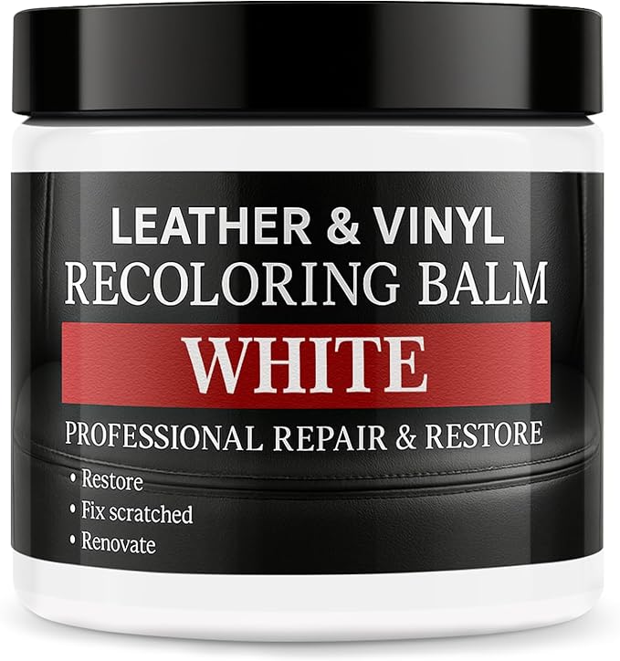 Leather Color Restorer, Recoloring Balm, Scratch Remover, Dye, Paint, Repair Kit for Furniture, Couches, Car Seats, Shoes, Ba