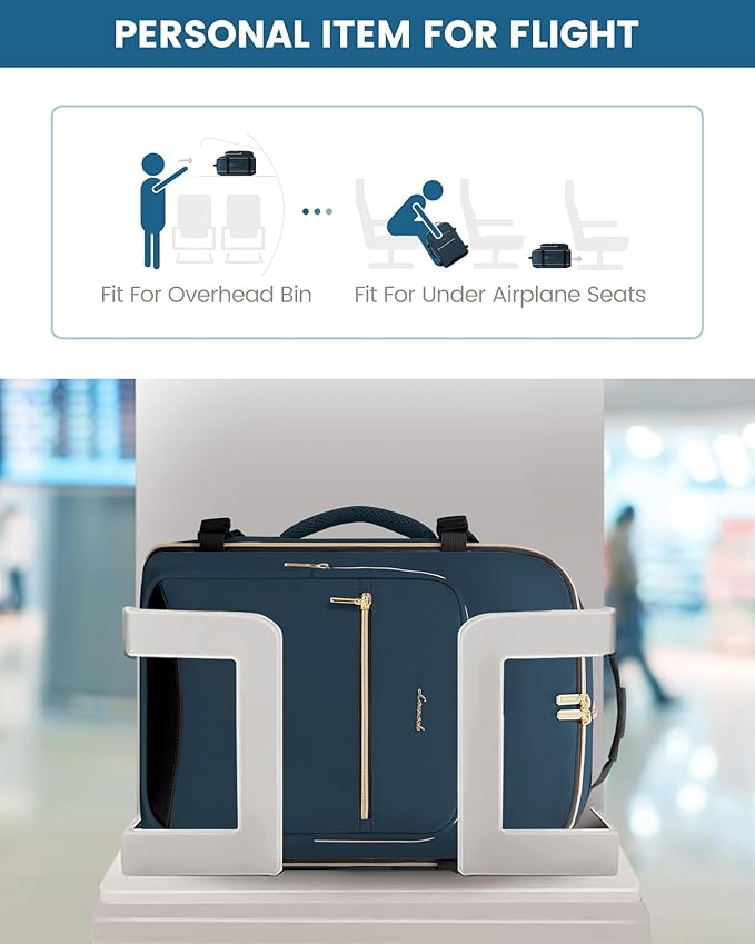LOVEVOOK Travel Backpack for Women & Men 50L,Airline Approved Carry On Backpack Travel Essentials,TSA Carry on Luggage,Waterp