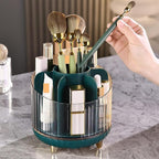 Makeup Organizer Vanity 360 Rotating Makeup Organizer Spinning Makeup Organizer for Vanity, Makeup Brush Holder 7-Slot Fits M