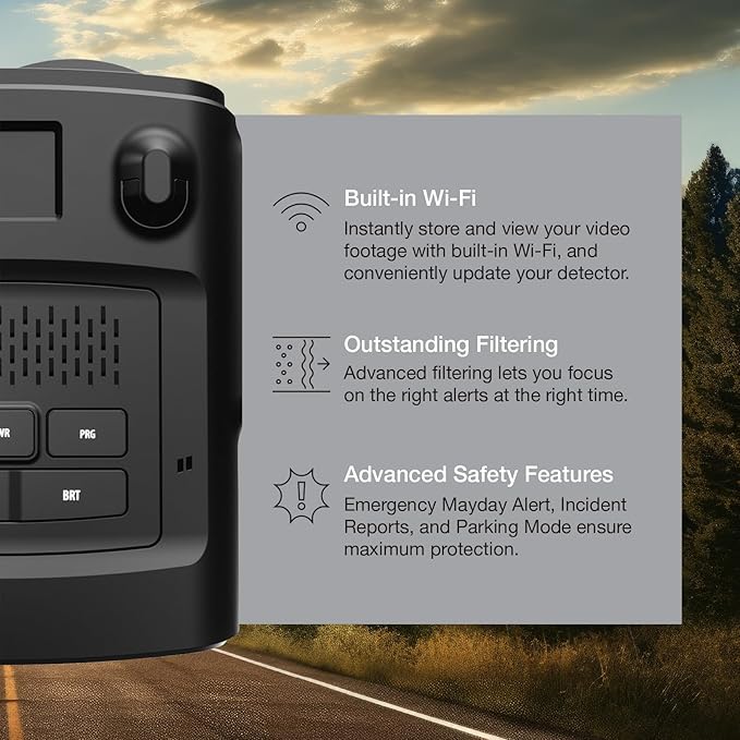 Escort MAXcam 360c Laser Radar Detector and Dash Camera - Great Range, 360° Protection & Escort Direct Wire Power Cord for Ra
