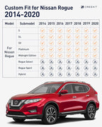 for Nissan Rogue Floor Mats 2014-2020, Full Set All Weather Floor Cargo Liners Trunk Backrest Back Seat, Car Carpet Rubber Interior Accessores 2019 2018 2017 2016 2015 Not Sport