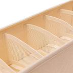 Qozary 3 Pack Sock Underwear Drawer Organizer Dividers, Collapsible Cabinet Closet Storage Boxes for Clothes, Socks, Lingerie