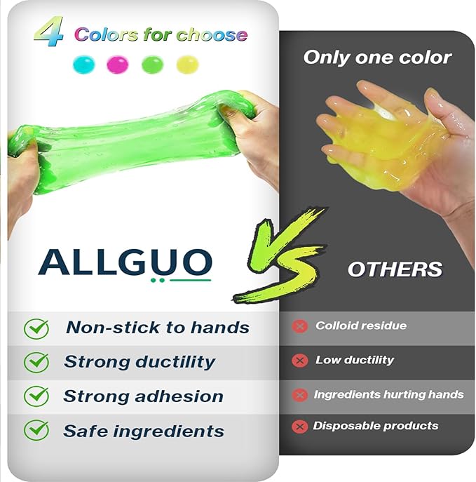 Car Cleaning Gels-4 Pack, Cleaning Gel for Car, Dust Cleaner Putty Cleaner Slime Cleaning Supplies Auto Detailing Tools, Clea