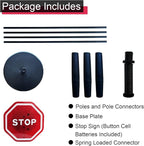 Parking Garage Flashing Stop Sign - Stop Sign, Adjustable Height Parking Assist, LED Garage Car Stop Indicator, 1-Pack