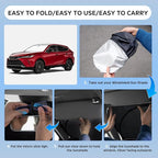 Sun Shade Sunshade for 2021-2024 Toyota Venza LE, XLE, Limited, SUV Windshield Cover, 4-Layers Sun Shield 250T Silver Sun Visor Foldable Front Window Shade Blocks UV Rays Car Accessories