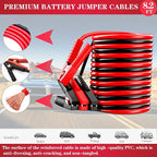 Emergency Roadside Kit for Car,Emergency Kits for Vehicles,Jumper Cables headlamps car Glasses Holder,Roadside Emergency Kit 