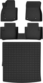 Auxko All Weather Floor Mats Cargo Mat for Mazda CX-50 Hybrid 2025 2026 TPE Liners All Season Accessories Guard Odorless Anti-Slip Floor Liners for Mazda CX50 Hybrid