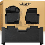 LASFIT Floor Mats for 2015–2026 Ford F-150 SuperCab Carpet Floor, Custom Fit F150 Super Cab TPE Floor Liners All Weather Protector, Full Caverage Professional Protection Waterproof & Easy Clean