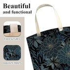 Car Trash Can, Cute Car Trash Bag, Hanging Car Organizer and Storage Bag, Trash Bin for Car Accessories, Vehicle, Travelling, Camping Luxury Blue Flowers