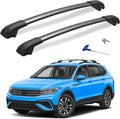 300lbs Lockable Roof Rack Cross Bar Fit for Volkswagen VW Tiguan 2018-2026 (Not for Limited) & Taos 2022-2026, Aluminum Roof Rails Crossbars for Cargo Bars Luggage Bike Kayak Rack