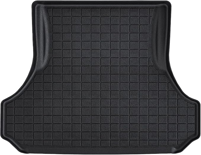 All Weather Cargo Mat Fit for 2011-2023 Dodge Charger & Chrysler 300 TPE Rubber Cargo Liner Solterra Accessories All Season Guard Odorless Anti-Slip Cargo Tray Black