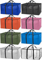 ClearSpace Oversized Moving Bags or Storage Bag – Large Moving Boxes with Backpack Straps, Zippers & Handles – Heavy-Duty Pac