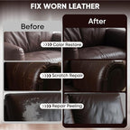 Leather Recoloring Balm - Scratch Repair & Color Restore Kit for Faded Leather, Leather Couch & Car Seats - 12OZ Leather Rest