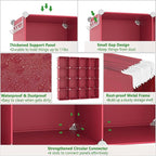 C&AHOME Cube Storage Organizer, 16-Cube Shelves Units, Plastic Storage Cubes, DIY Closet Organizer, Modular Closet Storage Sh