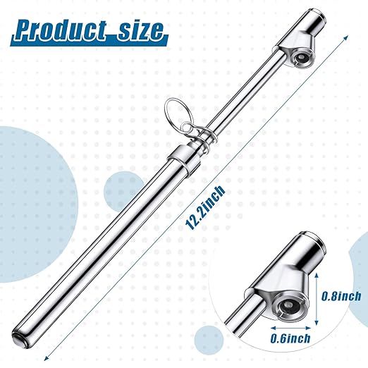 Tallew 40 Pack Dual Head Tire Pressure Gauge Heavy Duty Air Pressure Tire Gauge for Auto Truck Car RV Van Gage Range 10-150PSI, 1-10Bar (Silver)