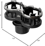 Armor All Cupholder 2 in 1 Expander, Turn 1 Cupholder to 2, Dual Drink Holder Expander with Adjustable Expandable Base to Fit