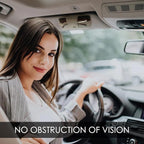 Car Sunglasses Holder for Car Visor Vegan Leather Auto Eyeglass Case with Clip Automotive Interior Visor Accessories