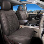 Coverado Dodge Ram Seat Covers Full Set, Waterproof Ram 1500 Seat Cover Compatible with 2002-2025 Dodge RAM 1500 2500 3500 Cr