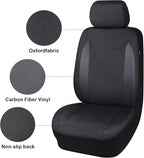 Flying Banner AquaShield Front car seat Covers Set Waterproof Water Resistant arm Rest Compatible Shoulder Seatbelt Compatibl