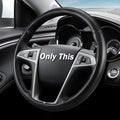 Steering Wheel Cover for Chevy Equinox 2010-2017/ GMC Terrain 2010-2017/ Buick Lacrosse 2010-2015/ Regal 2011-2013 Steering Wheel Accessories for Chevrolet (Matte Black)