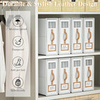 8 Pack Bed Sheets Organizers And Storage,Sheets Set Folder Keeper with Handle,Foldable Bedding Storage Box For Linen Closet,D