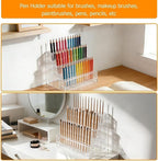 144-Slots Pen Holder for Craft Shows,3-Tier Acrylic Pen Display Stand Holders for Vendors,12mm Beadable Pens Display Beaded P