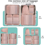 Compression Packing Cubes for Travel, Bunnychill Portable Zipper Packing Cube for Cloting, Expandable Space Saver Storage Lug
