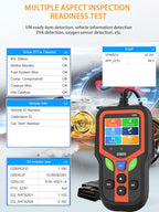 OBD2 Scanner - Car Code Reader Diagnostic Tool for Check Engine Light, Fault Code Reader & Reset, Real-Time Data, Voltage Test,