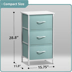 Sorbus Nightstand with 3 Drawers - Bedside Furniture & Accent End Table Chest for Home, Bedroom Accessories, Office, College 